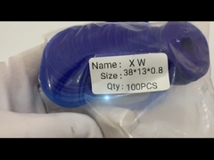 평평한 고무 빨판  38*15*0.8mm은 청색 표준 크기 모양 충돌을 설계했습니다