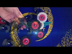 하이델베르크 검정 바퀴 브러시 지지 Sm74 프린팅 부분 OEM 이용 가능한 금속 부품류