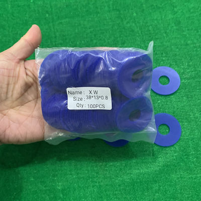 오프셋 인쇄기 교체 부품용 38x15x0.8mm 파란색 평면 고무 빨래기