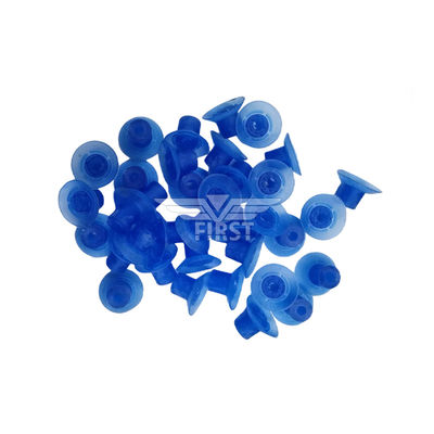 파란 색깔 고무 빨판 32x18mm 튼튼한 고무 물자를 가진 절단기 죽기를 위한 높은 발 빨판