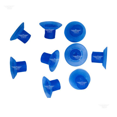 파란 색깔 고무 빨판 32x18mm 튼튼한 고무 물자를 가진 절단기 죽기를 위한 높은 발 빨판