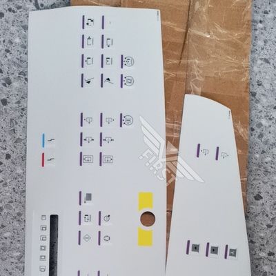 하얀색 망막 패널 기호 문자 라벨 하이델베르크 SM102 인쇄기 스티커 63*21.2 또는 37*15.5CM 크기