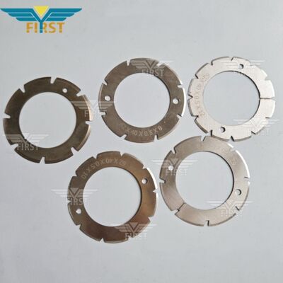 하이드벨베르크 스탈 폴딩 머신 백철 절단 블레이드 - 마모 저항을 위한 U 모양 및 V 모양 옵션