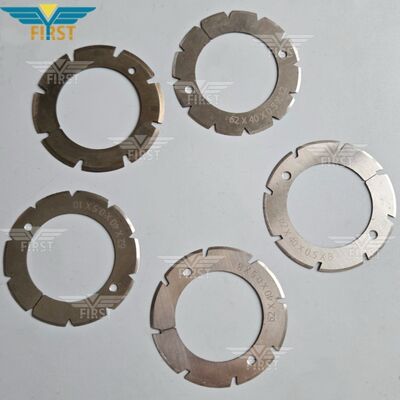 하이드벨베르크 스탈 폴딩 머신 백철 절단 블레이드 - 마모 저항을 위한 U 모양 및 V 모양 옵션