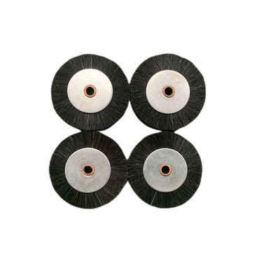 흰색 하드 브러쉬 휠 60x11x6mm 소지 털 / 흰 철과 함께 롤랜드 인쇄기