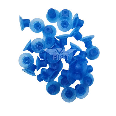 파란 색깔 고무 빨판 32x18mm 튼튼한 고무 물자를 가진 절단기 죽기를 위한 높은 발 빨판